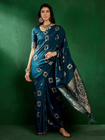 Thumbnail for Mitera Woven Design Zari Handloom Saree
