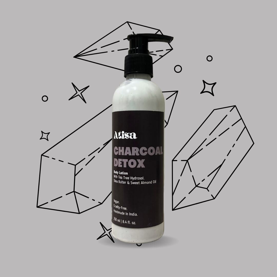 Atisa Charcoal Detox Body Lotion - Distacart