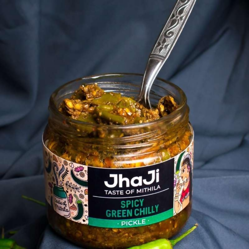 Jhaji Store Spicy Green Chilli Pickle - Distacart