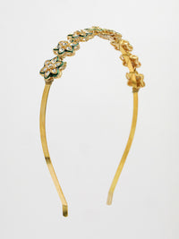 Thumbnail for NVR Women's Gold-Plated Kundan Embellished Hairband - Distacart
