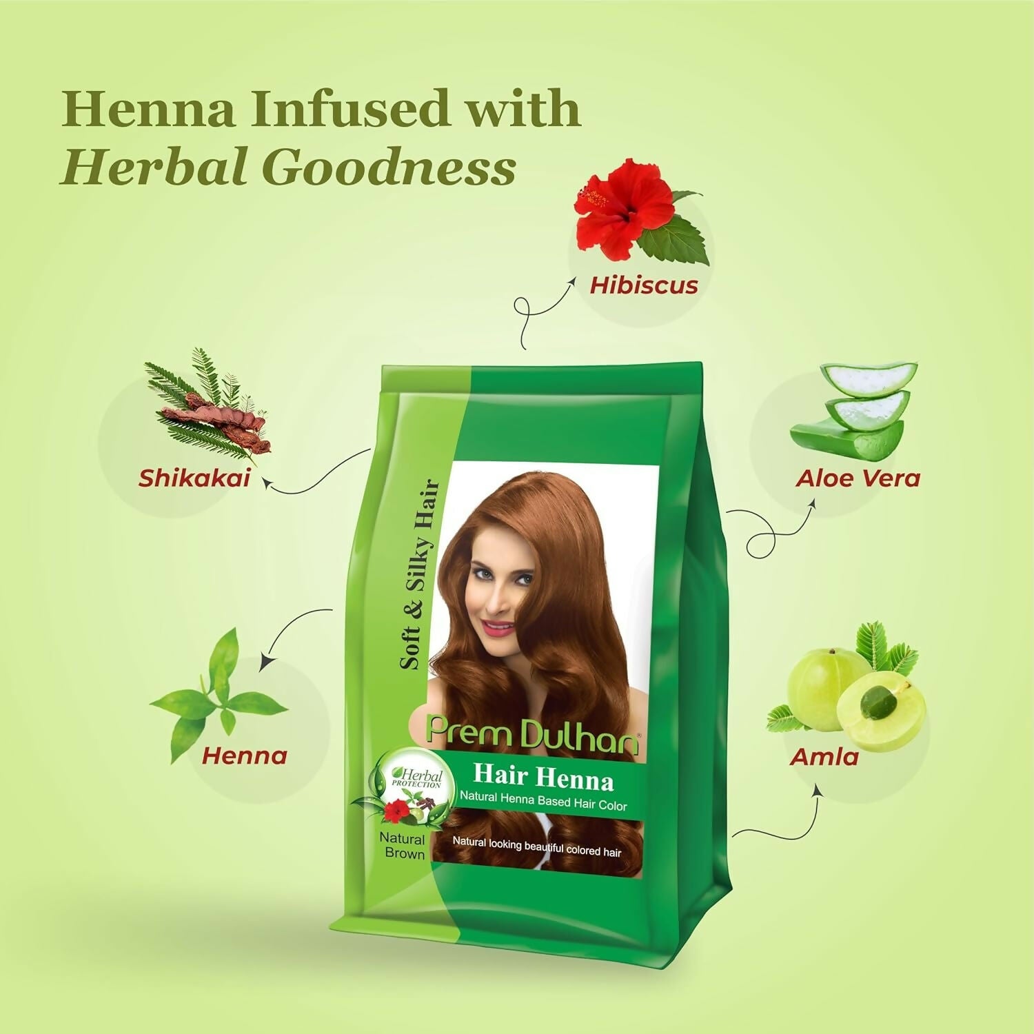 Prem Dulhan Hair Henna Natural Henna Based Hair Color - Distacart