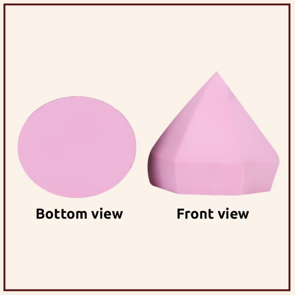 Bronson Professional Pink Diamond Beauty Blender Makeup Sponge - Dista
