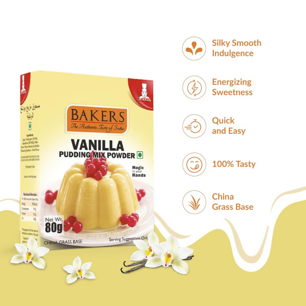BAKERS Instant Pudding Mix - Vanilla Flavor - Dista