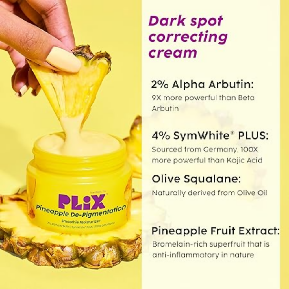 PLIX The Plant Fix Pineapple Trio With Cleanser, Body Wash & Cream - Distacart