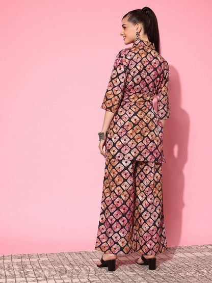 Ahalyaa Women's Traditional Wear Co-ods - Black - Distacart