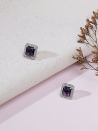 Thumbnail for stone stud (purple) - Ruby Raang - Distacart