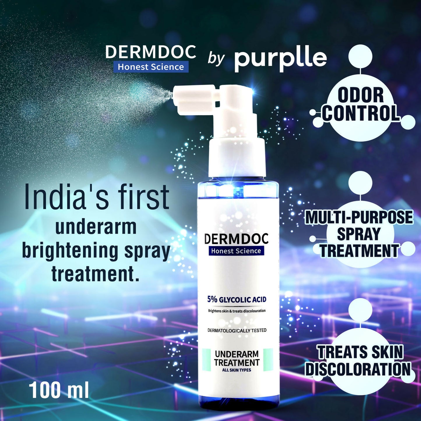 Dermdoc 5% Glycolic Acid Under Arm Treatment - Distacart