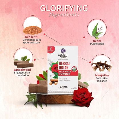 Ayouthveda Herbal Ubtan Face Pack Powder - Distacart