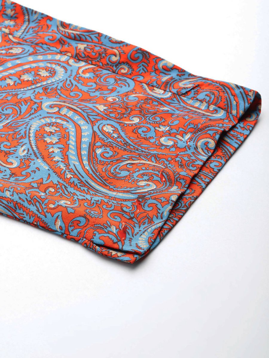 Ahalyaa Women's Traditional wear Kurta Set - Teal Blue - Distacart