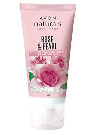Avon Naturals Face Care Rose & Pearl Tone-Up Powdery Cream - Distacart