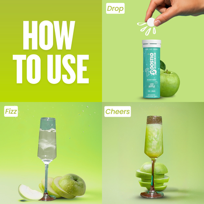 BOOSTIQ Pop & Spark Effervescent Tablets - Lush Apple - Distacart