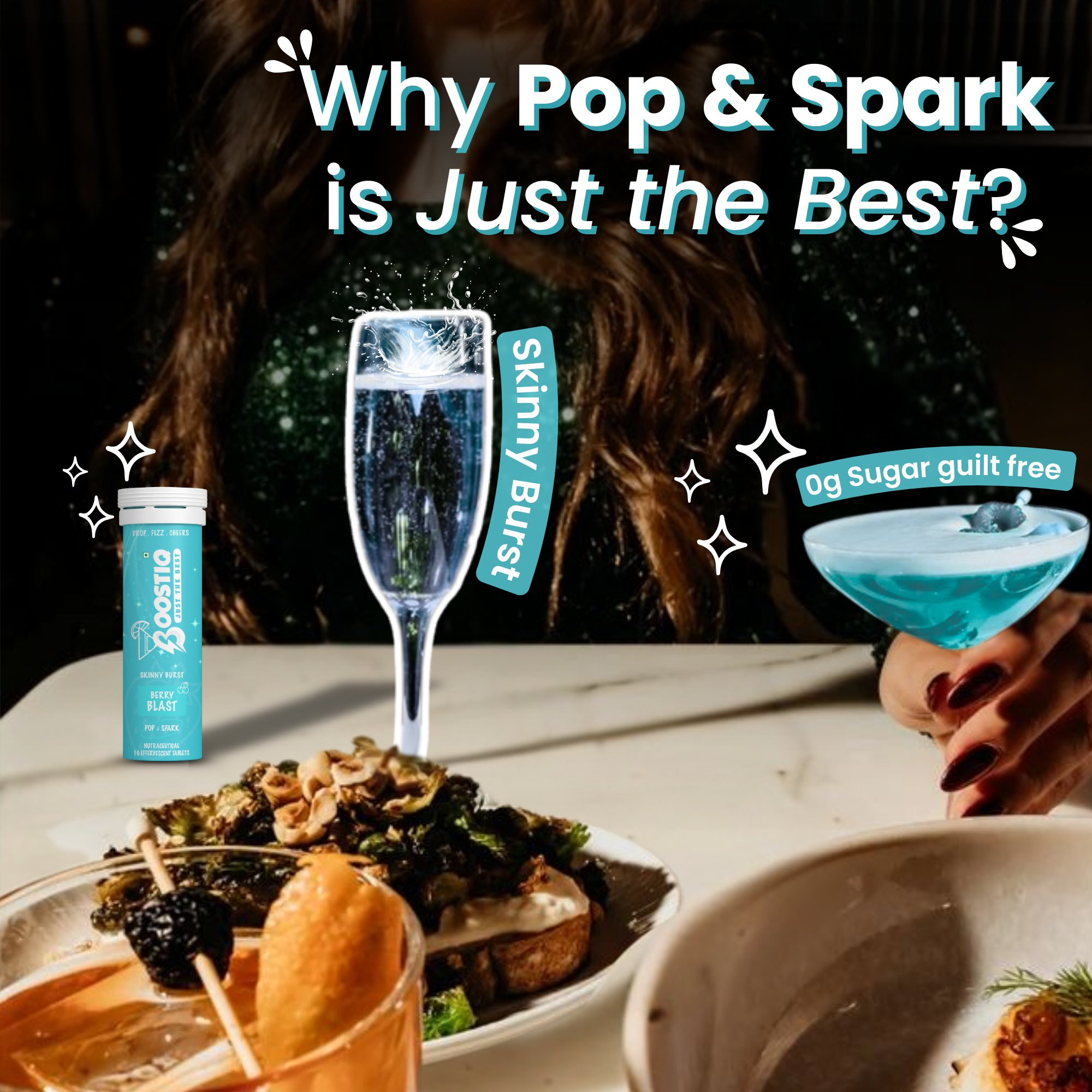 BOOSTIQ Pop & Spark Effervescent Tablets - Berry Blast - Distacart