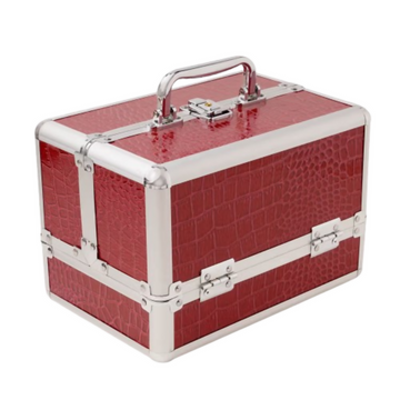 Bronson Professional Makeup Vanity Trousseau Box Faux Leather Finish (Multi-Color) - Dista