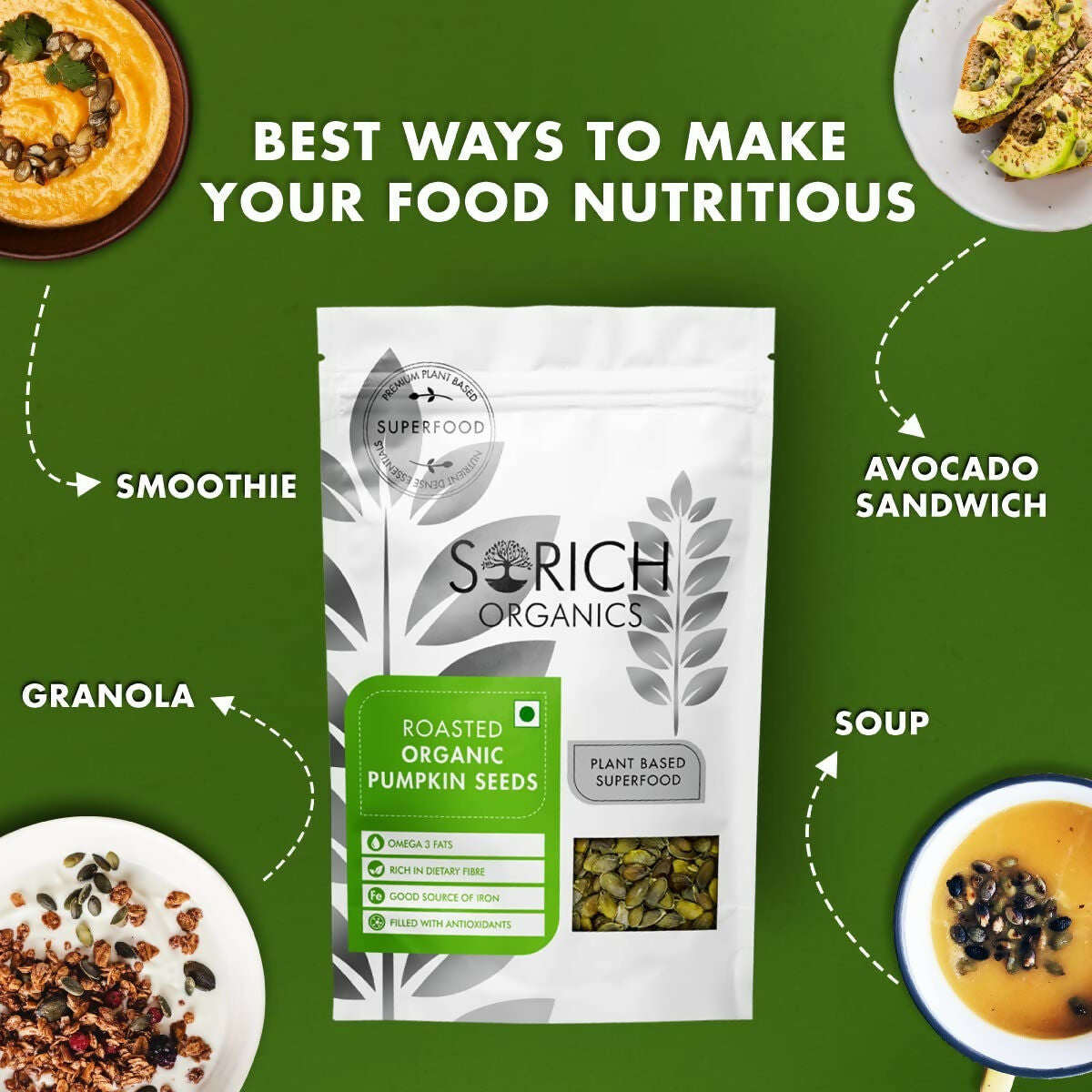 Sorich Organics Roasted Pumpkin Seeds - Distacart
