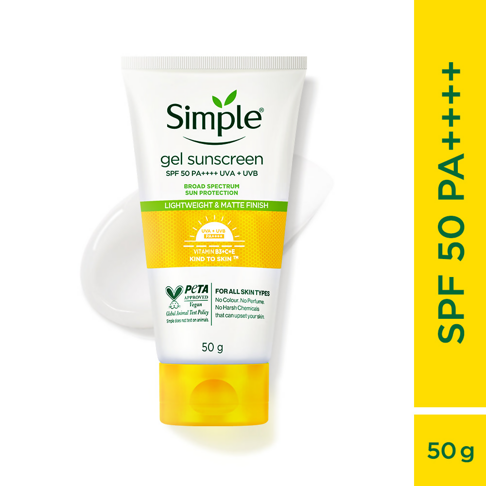Simple Kind to Skin Gel Sunscreen SPF 50 PA++++ - Distacart