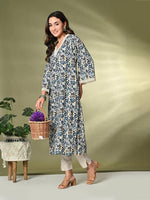 Thumbnail for Sangria Printed A-Line Kurta