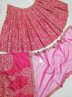 Thumbnail for Jyoti Fashion Glamorous Rani Pink Silk 3MM Sequins with Coding Dori Embroidery Lehenga Choli with Dupatta - Distacart