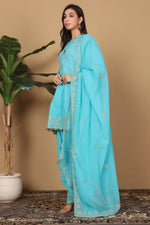 Thumbnail for Joban Fashion Turquoise Georgette Kurta Set