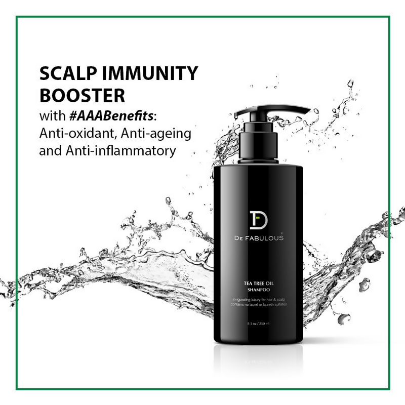 De Fabulous Tea Tree Oil Sulphate Free Shampoo For All Hair Types - Distacart