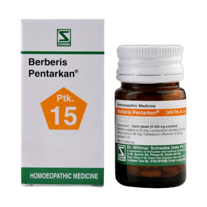 Dr. Willmar Schwabe India Berberis Pentarkan Tablets - Distacart