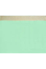 Thumbnail for Joban Fashion Emerald Green Crepe Chiffon Pure Handloom Banarasi Silk Saree