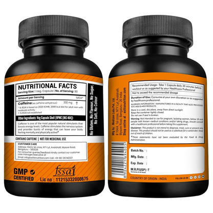 As-It-Is Nutrition Caffeine Per Serving Capsules - Distacart