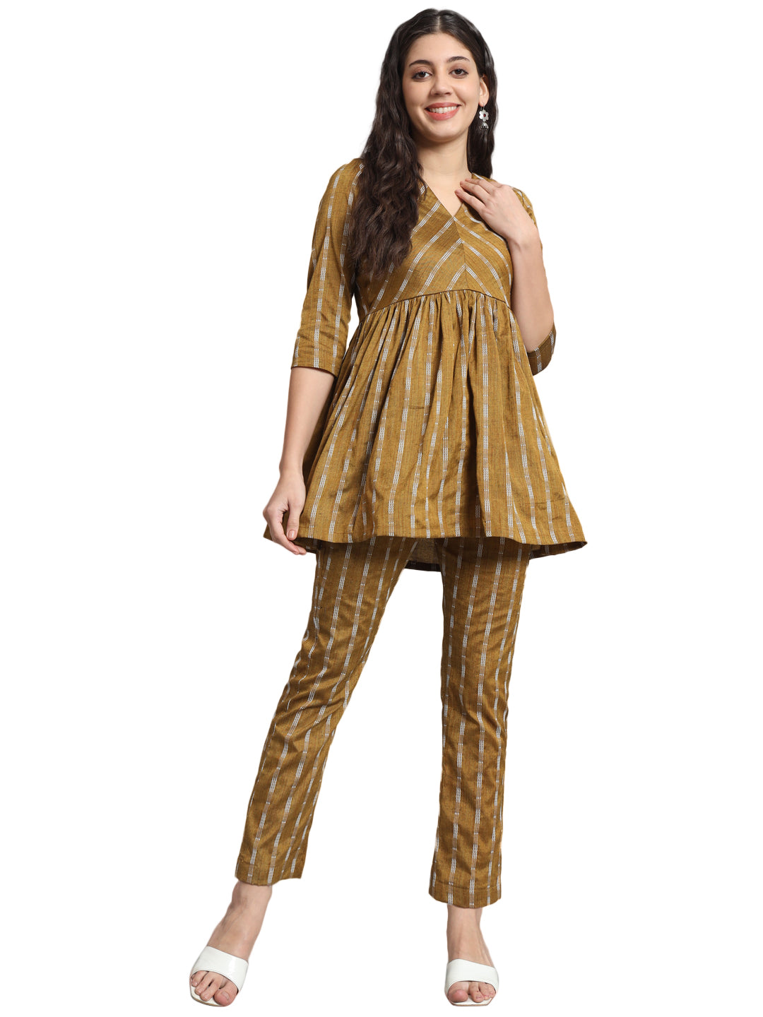 Fab Fashion Mustard Co-Ord Set - Distacart