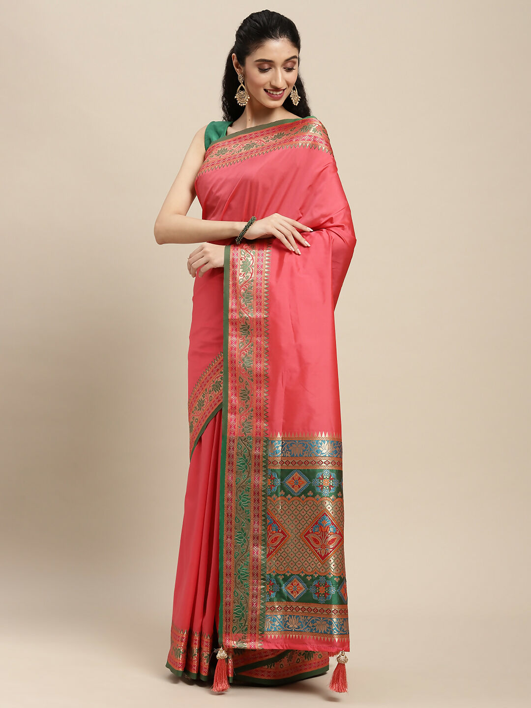 Astita Silk Blend Gajari Saree