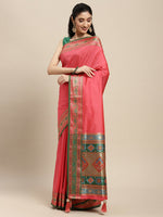 Thumbnail for Astita Silk Blend Gajari Saree