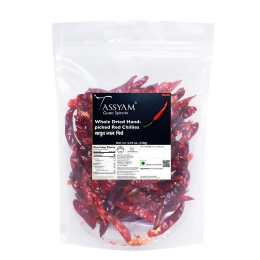Tassyam Organics Premium Dried Red Chillies - Distacart