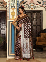 Thumbnail for Astita Wine Silk Saree