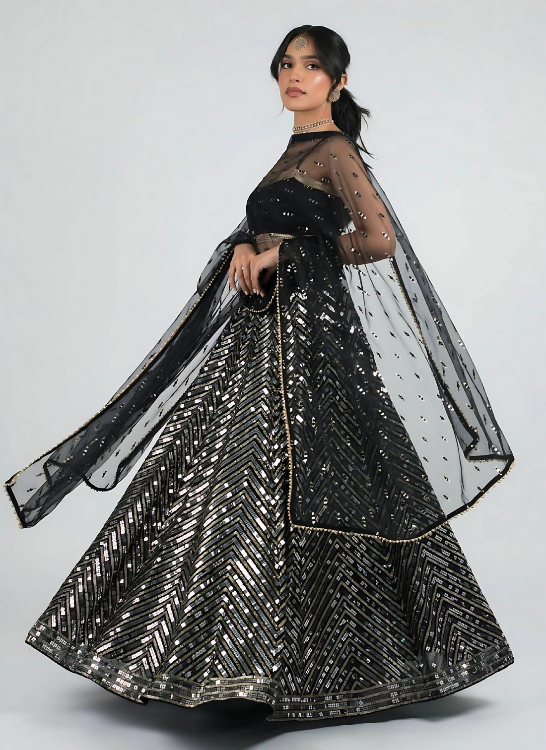 Lehenga Mart Designer Wedding Lehenga Choli For Women - Black - Distacart