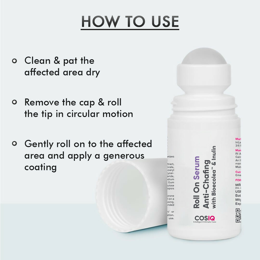 Cos-IQ Anti Chafing Roll-On Serum With Bioecolea & Inulin - Distacart
