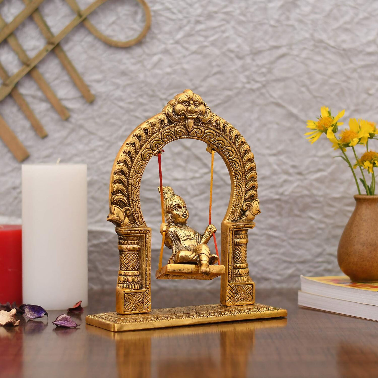 Collectible India Metal Laddu Gopal Idol - Distacart