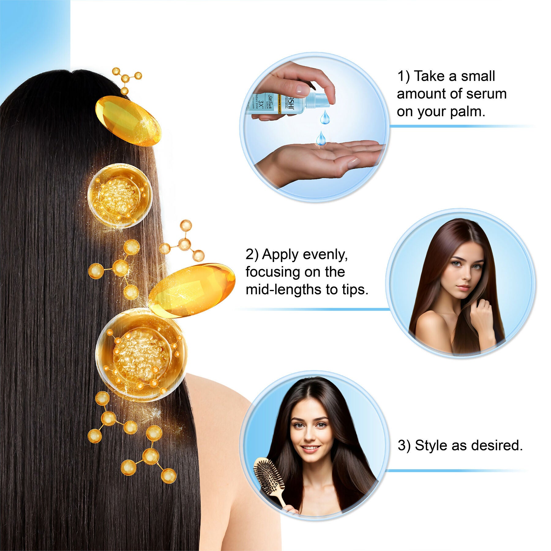 Nashi EverSilk Pro Vitamin Hair Serum for Women & Men - Distacart