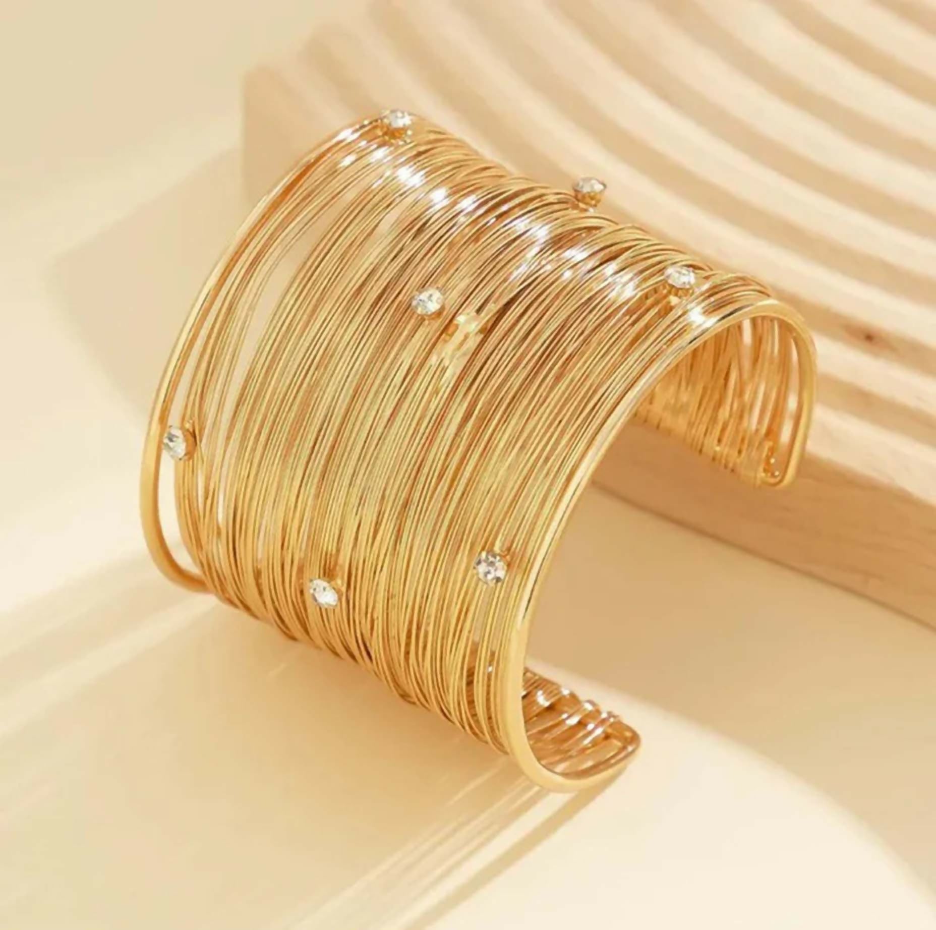 Joban Fashion Gold Brass Anti Tarnish Stylish Adjustable Bracelet For Girls Rose Gold Kada For Women