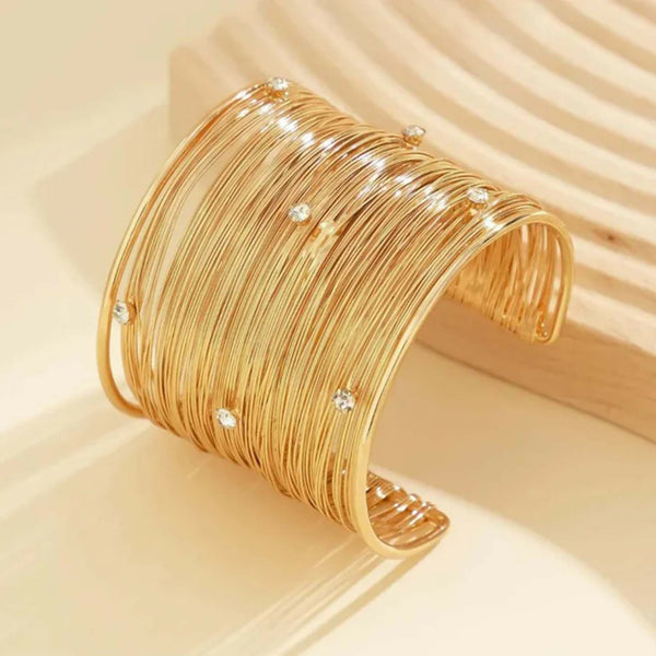 Joban Fashion Gold Brass Anti Tarnish Stylish Adjustable Bracelet For Girls Rose Gold Kada For Women - Distacart