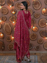 Thumbnail for Prazu Fashion Pink Chinon Silk Embroidered Designer Salwar Suit