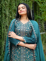 Thumbnail for Prazu Fashion Morpich Chinon Silk Embroidered Sharara Suit