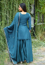 Thumbnail for Prazu Fashion Morpich Chinon Silk Embroidered Sharara Suit