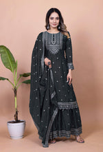 Thumbnail for Lehenga Mart Designer Sharara Suit for women - Black - Distacart