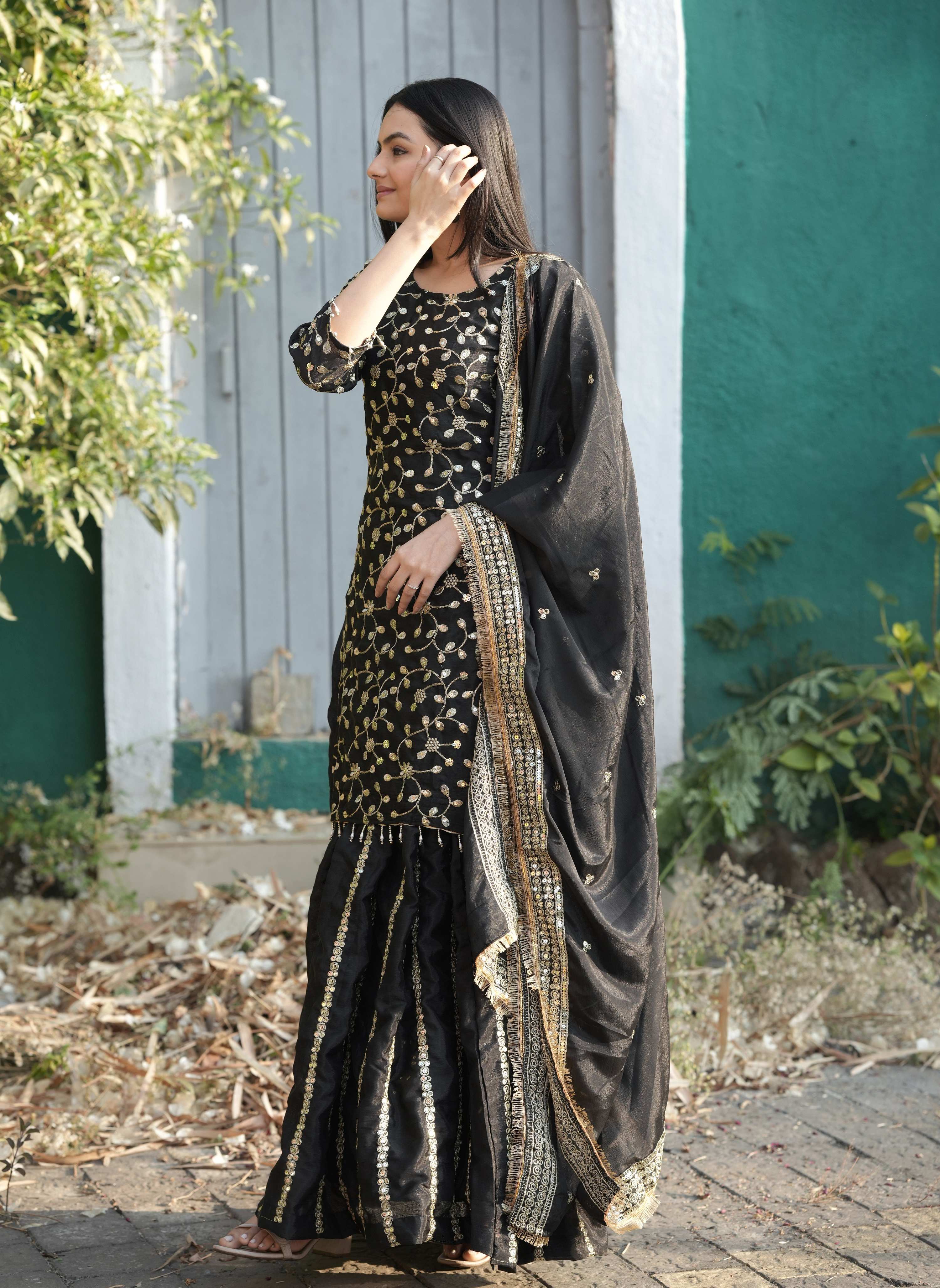 Lehenga Mart Designer Lehenga Suit for women - Black - Distacart