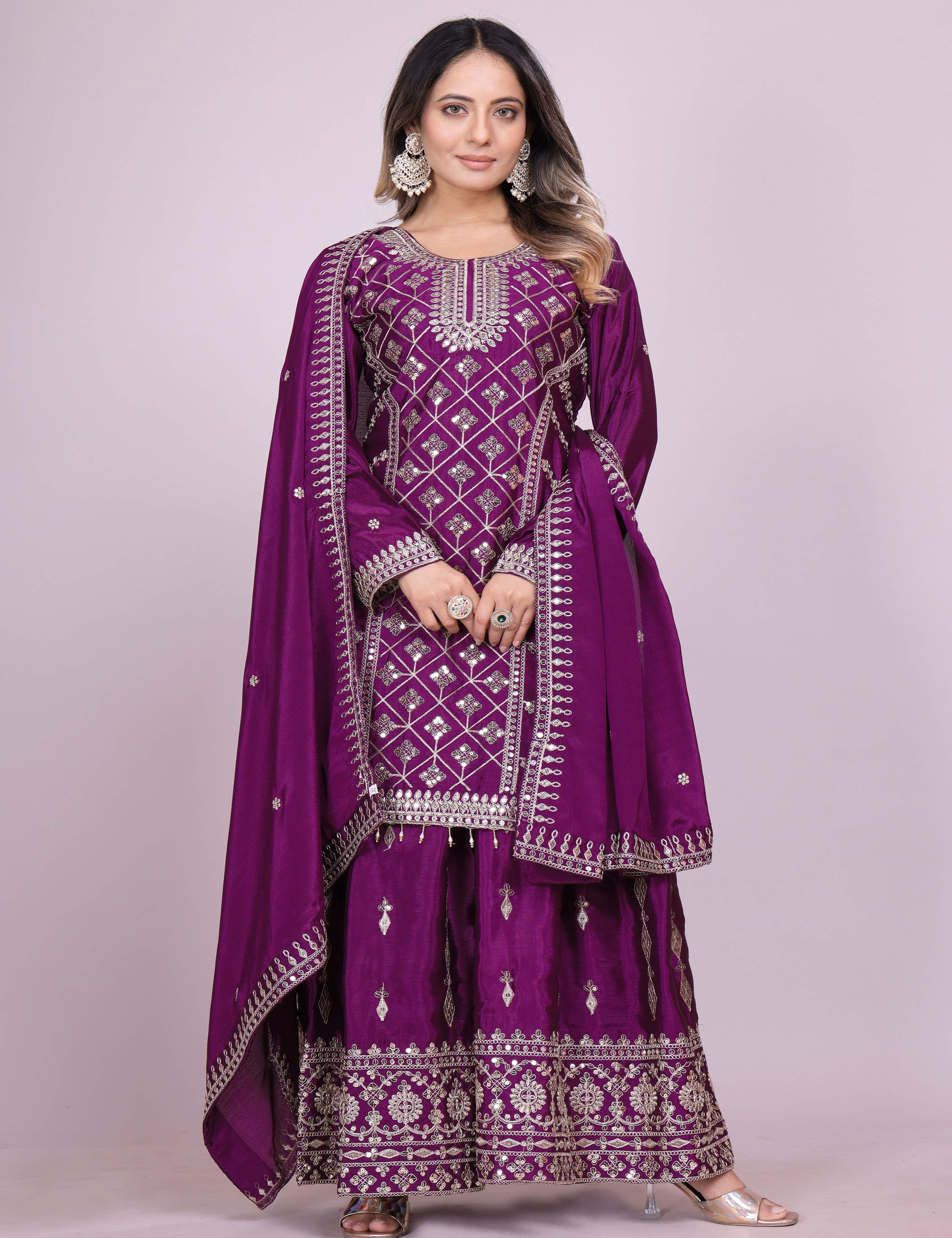Lehenga Mart Designer Lehenga Suit for women - wine - Distacart