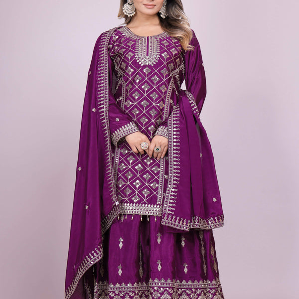 Lehenga Mart Designer Lehenga Suit for women - wine - Distacart