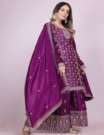 Thumbnail for Lehenga Mart Designer Lehenga Suit for women - wine