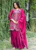 Lehenga Mart Designer Chinon Sharara Suit With Sequence Embroidered Work - pink - Distacart