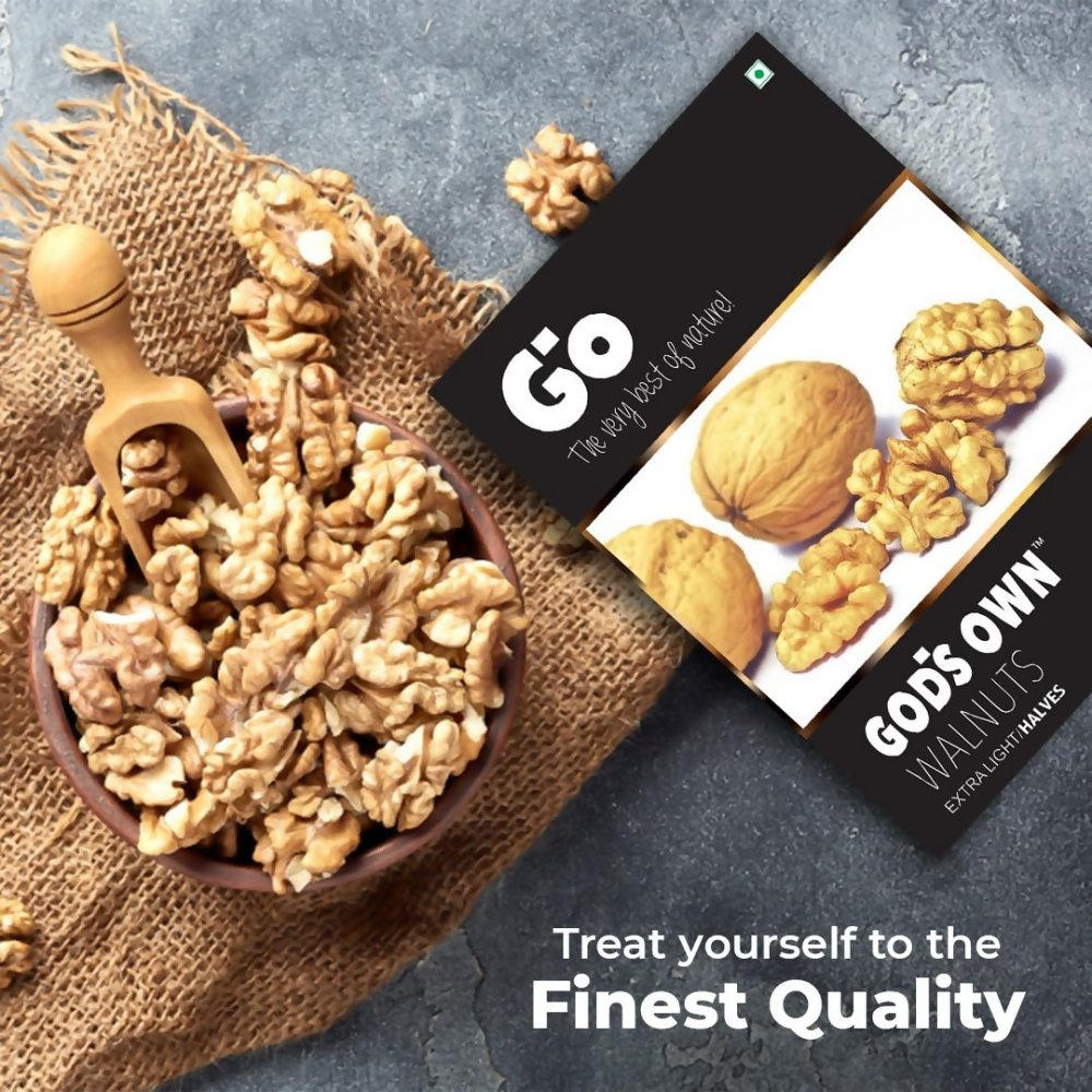 Go Organic Kashmiri Extra Light Halves Walnuts Kernels - Dista