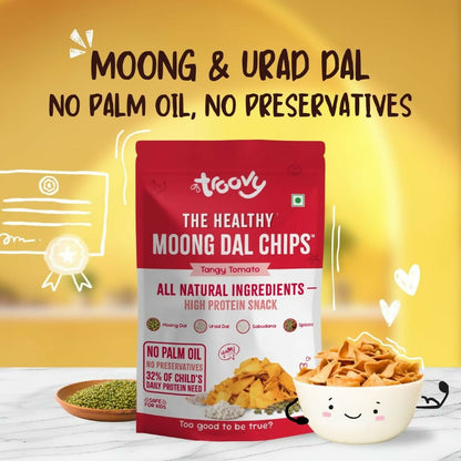Troovy Healthy Tangy Tomato Moong Dal Chips - Distacart