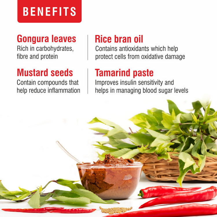 Priya Gongura Red Chilli Pickle Without Garlic