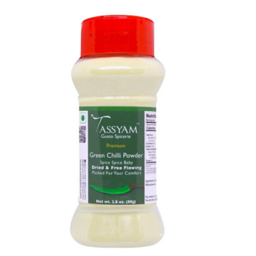 Tassyam Organics Green Chilli Powder - Distacart